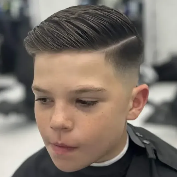 Pompadour haircut at Next Level Cape Coral