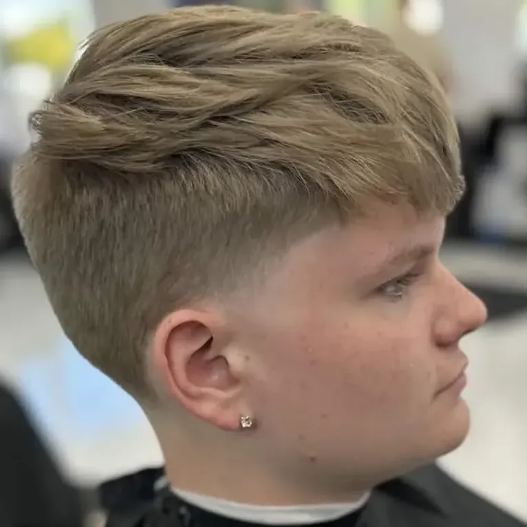 Side part men's haircut Cape Coral