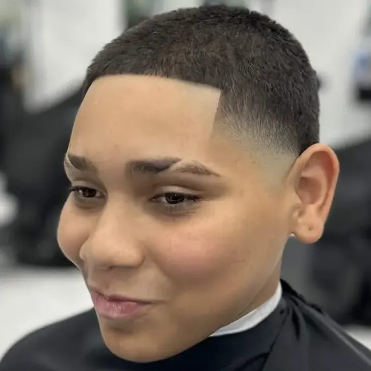Buzz cut style at Next Level Barber Shop