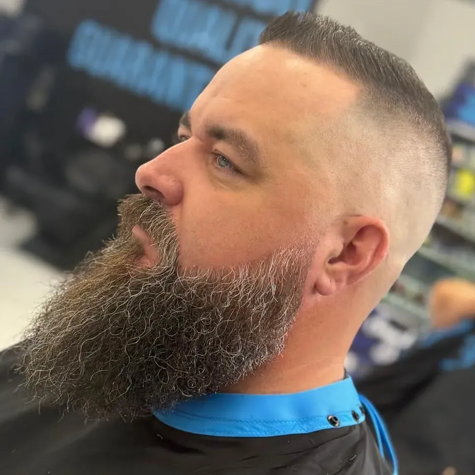 Modern beard style at Next Level